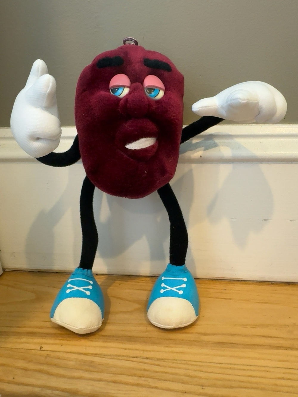 Vintage 1988 Applause California Raisins Bendable Posable Plush Hardee’s CALRAB
